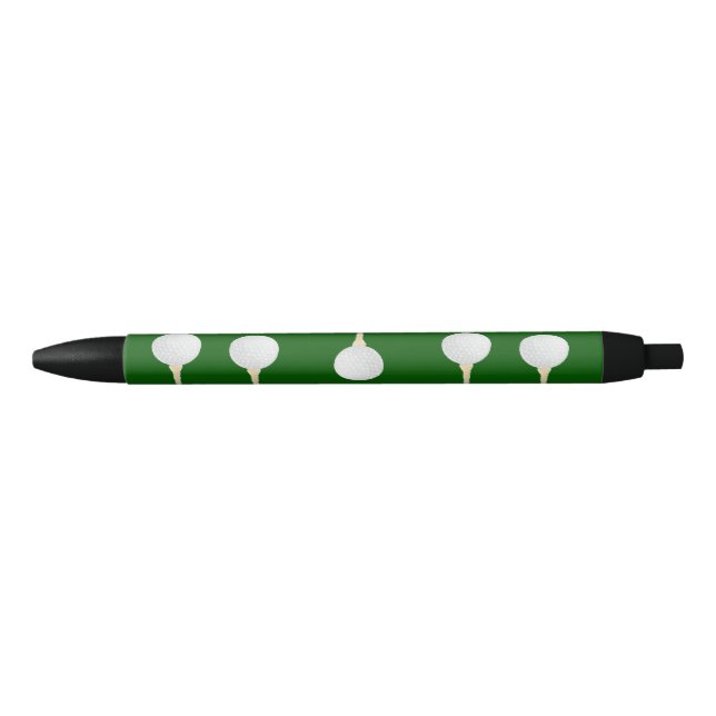 Golf balls pattern on green pen (Front)