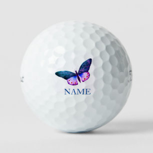 Golf Balls PRETTY BUTTERFLY WITH CUSTOM NAME