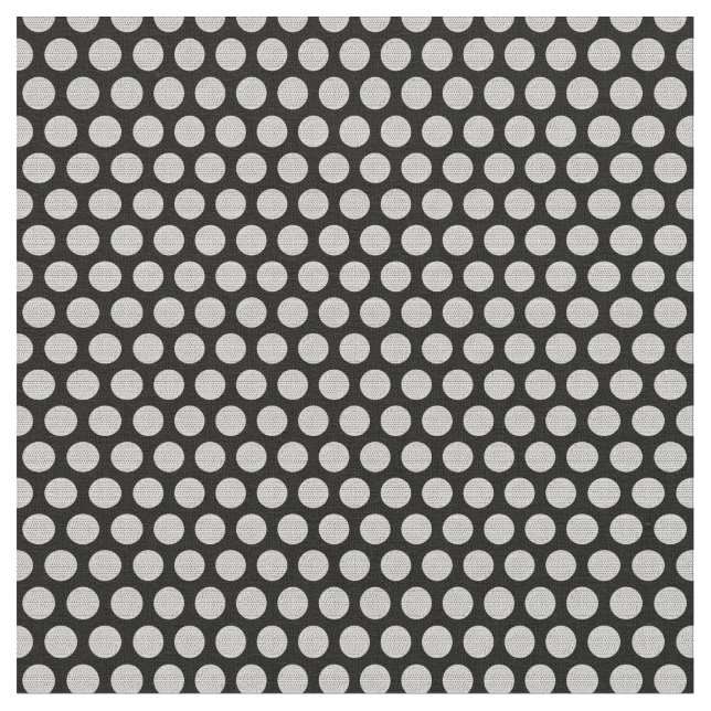 Golf Balls Print Pattern in Black & CUSTOM COLOR Fabric (Close Up)