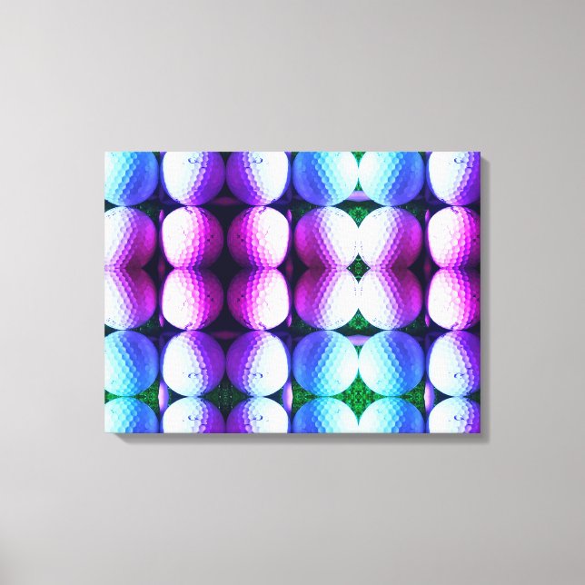 Golf balls Stretched Canvas Print (Front)
