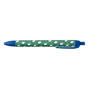 Golf Balls Tees Blue Green Golfing Sports Fun Pen