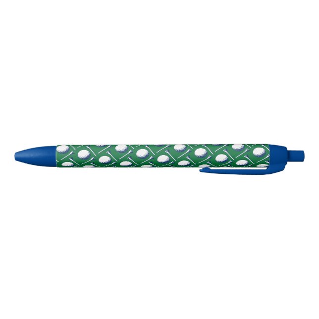 Golf Balls Tees Blue Green Golfing Sports Fun Pen (Bottom)