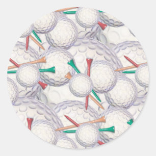 Golf Balls & Tees Stickers