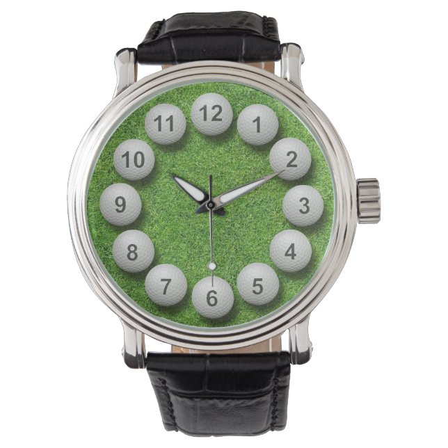 Golf  Balls Timepiece Watch (Front)