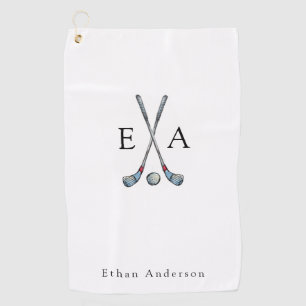 Golf balls with Custom monogrammed  Towel