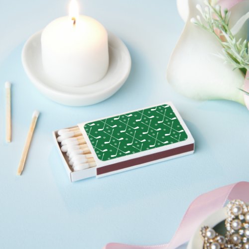 Golf Bat And Green Backgrond Matchboxes