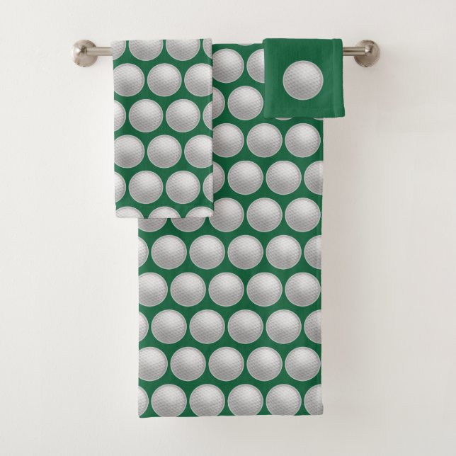  Golf Bathroom Towel Set Gift (Insitu)