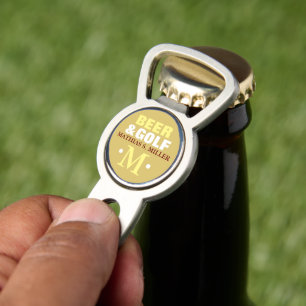 GOLF & BEER Fun Monogram Label Divot Tool