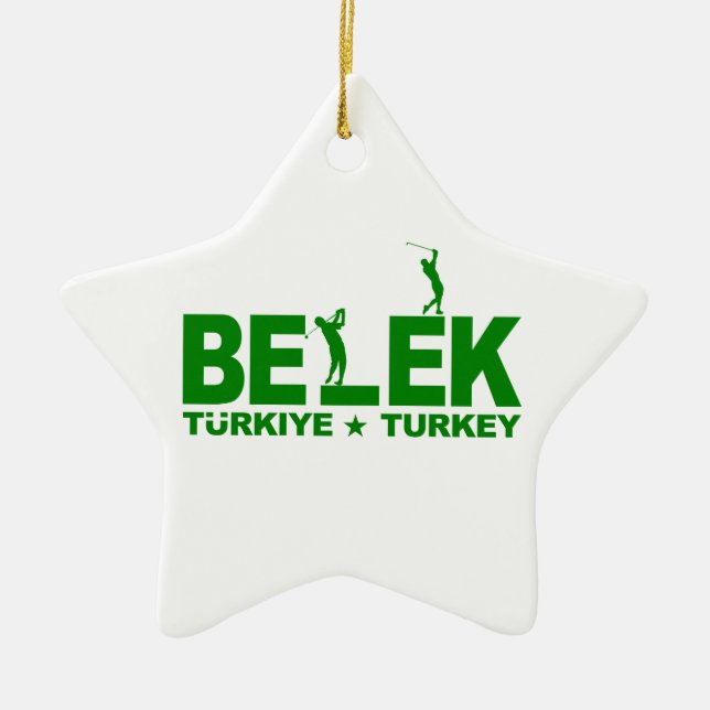 GOLF BELEK ornament - customizable (Front)