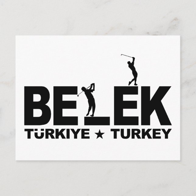 GOLF BELEK postcard - customizable (Front)