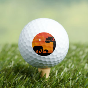 Golf Belephant, ,sky ,animals ,sunrise ,nature Golf Balls