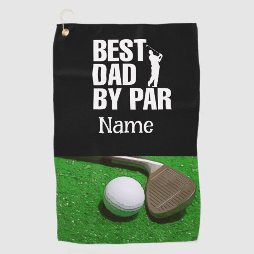 Golf  Best Dad by Par Golf Towel