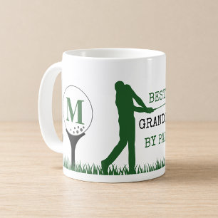 Golf BEST GRANDPA BY PAR Monogram Coffee Mug