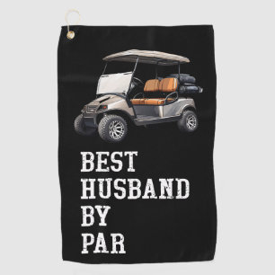 Golf Best Husband by Par Golf Towel – Funny Gift