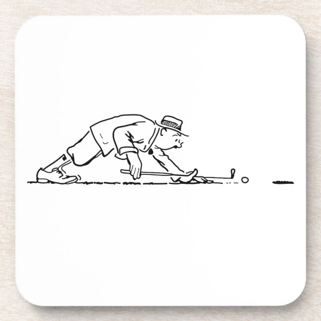 Golf Beverage Coaster (Front)
