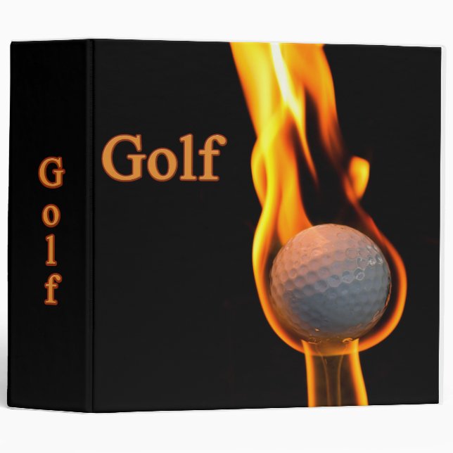 Golf Binder - On Fire! (Front/Spine)