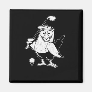 Golf Birdie Funny Bird Animal Humor Golfing Magnet