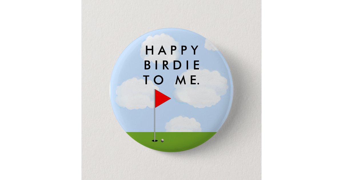 Golf Birdie Pinback Button Zazzle