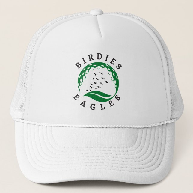 Golf Birdies Eagles | Golf Player | Golfer Trucker Hat (Front)