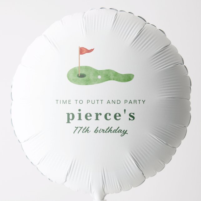 Golf Birthday Balloon (Front)