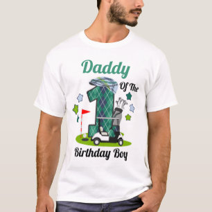 Golf Birthday Boy Shirt Daddy Golf Party Shirt