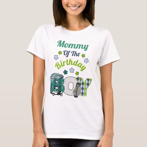 Golf Birthday Boy Shirt Mom Golf Party Shirt 