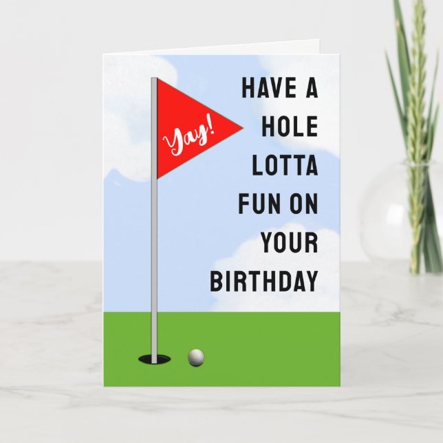 Golf Birthday Card (Front)