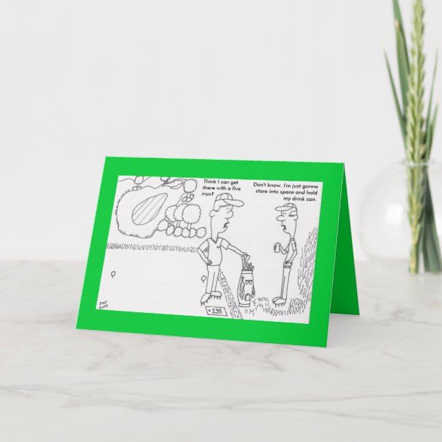 Golf Birthday Card (Front)
