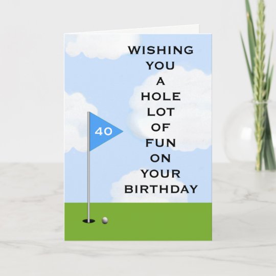 Golf Birthday Card | Zazzle.com