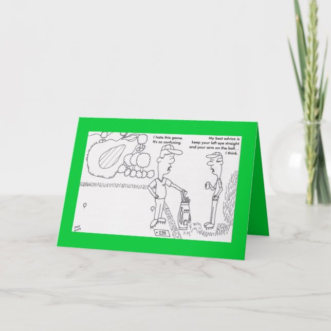 Golf Birthday Card (Front)