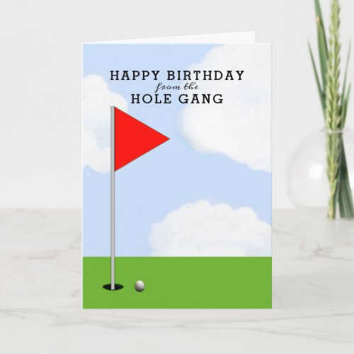 Golf Birthday From All Card