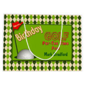 GOLF BIRTHDAY GIFT BAG | Zazzle