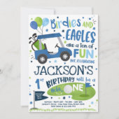 Golf Birthday Hole In One Golf 1st Birthday Party Invitation (Front)