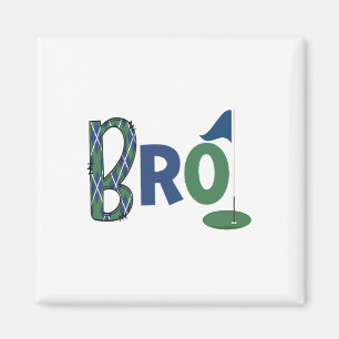 Golf Birthday Kids Golfing Brother Of Birthday Boy Magnet