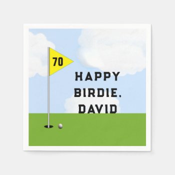 Golf Birthday Napkins by ebbies at Zazzle