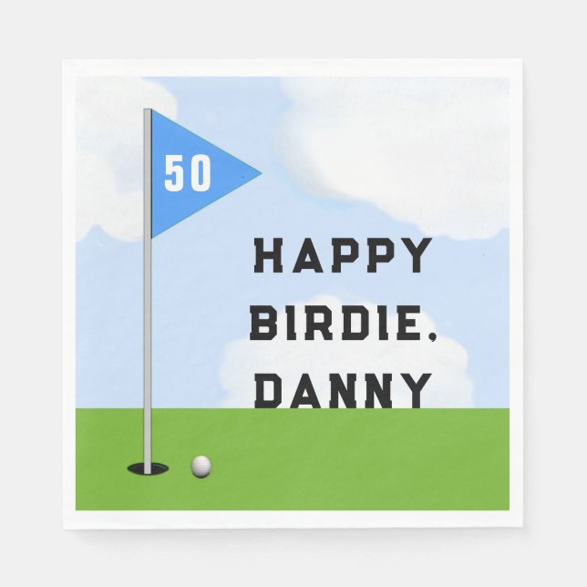 Golf Birthday Napkins (Front)