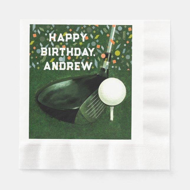 Golf Birthday Napkins (Front)
