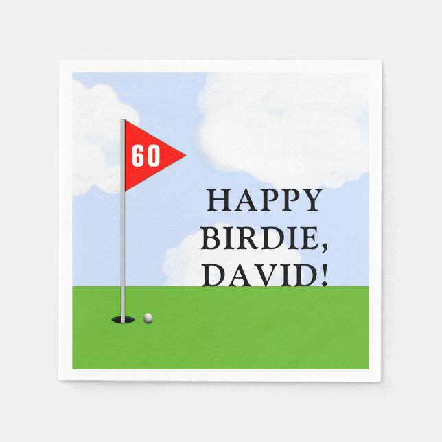 Golf Birthday Napkins (Front)