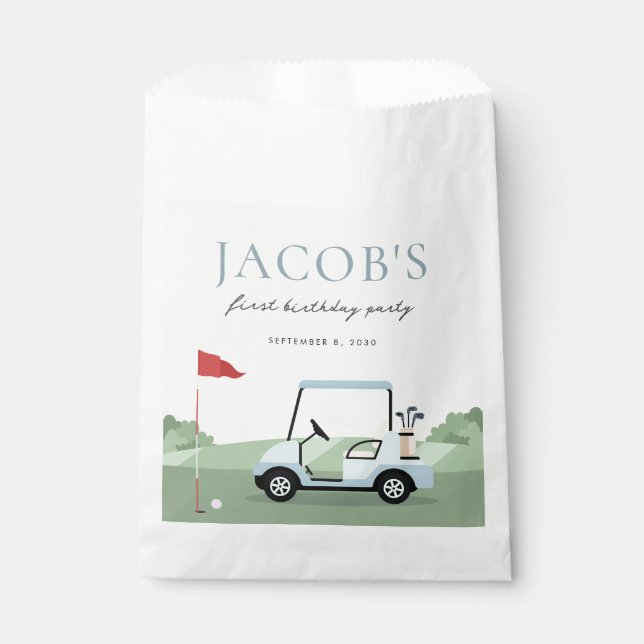 Golf Birthday Par-tee Favor Bags (Front)