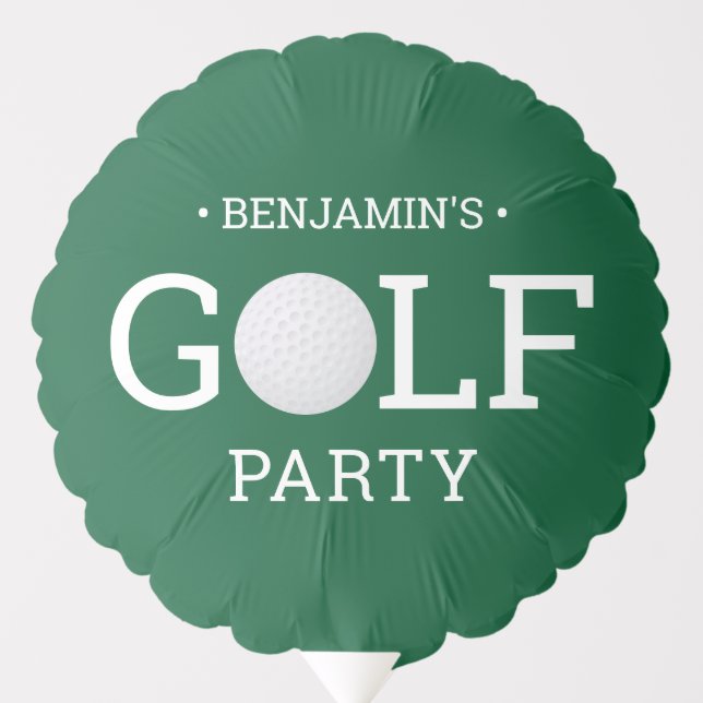 Golf Birthday Party Balloon (Front)