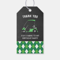 Golf Birthday Party Favor Gift Tags