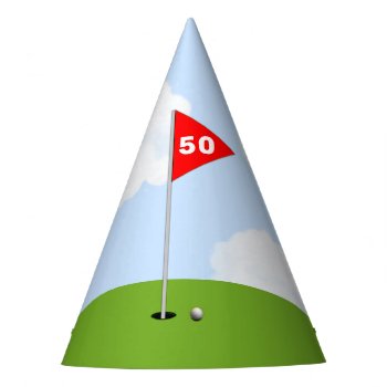 Golf Birthday Party Hat by partygames at Zazzle