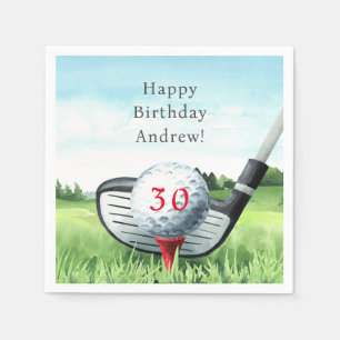 Golf Birthday Party I Let's Par-Tee! Napkins