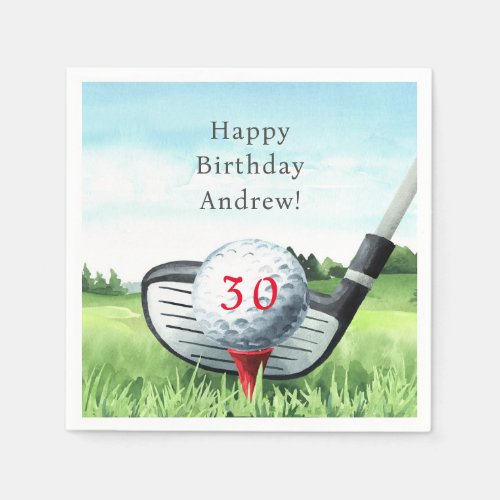 Golf Birthday Party I Lets Par_Tee Napkins