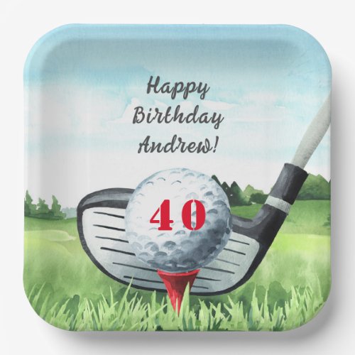 Golf Birthday Party I Lets Par_Tee Paper Plates