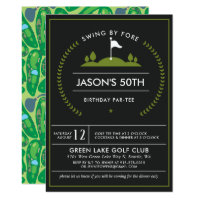 Golf Birthday Party Invitation