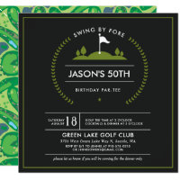 Golf Birthday Party Invitation
