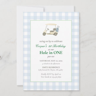 Golf Birthday Party Invitation