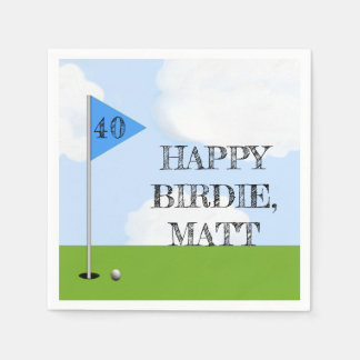 Golf Birthday Party Paper Napkin