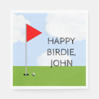 Golf Birthday Party Paper Napkin